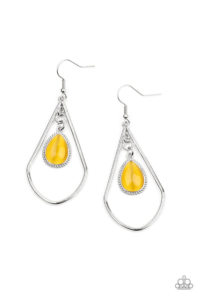 Ethereal Elegance - Yellow Earrings Paparazzi