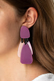 All FAUX One - Purple Earrings Paparazzi