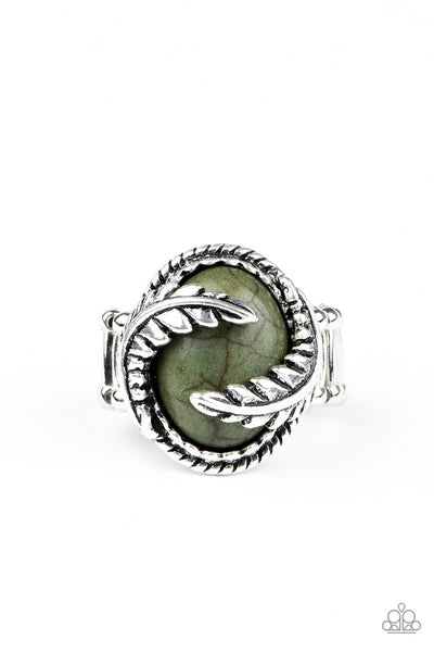 Palm Panache - Green Ring Paparazzi