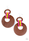 Beach Day Drama - Multi-Colored Earrings Paparazzi