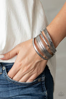 Relics On Repeat - Silver Bracelets Paparazzi