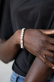 Frosted Finery - White Pearl Bracelet