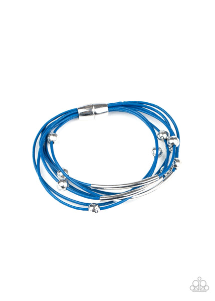 Magnetically Modern - Blue Bracelet Paparazzi