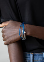 Magnetically Modern - Blue Bracelet Paparazzi