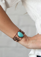 Sahara Seasons - Copper & Turquoise Bracelet Paparazzi