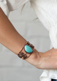 Sahara Seasons - Copper & Turquoise Bracelet Paparazzi