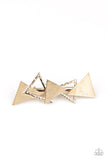 Know All The TRIANGLES - Gold Hair Clip Paparazzi