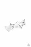 Know All The TRIANGLES - Silver Hair Clip Paparazzi