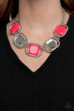 Pucker Up - Pink Necklace Paparazzi