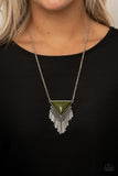 Badlands Bonanza - Green Necklace Paparazzi