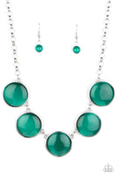 Ethereal Escape - Green Necklace Paparazzi