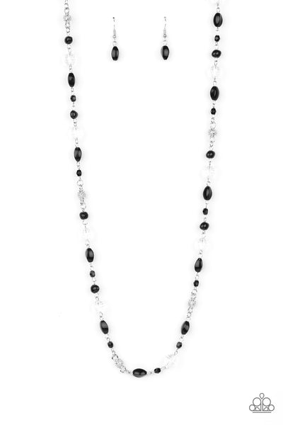 Twinkling Treasures - Black Necklace Paparazzi