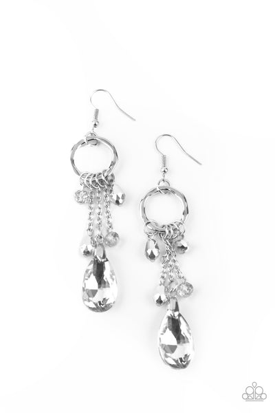 Glammed Up Goddess - Silver Earrings Paparazzi