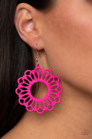 Dominican Daisy - Pink Earrings Paparazzi