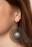 Rustic Groves - Copper Earring Paparazzi