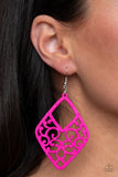 VINE For The Taking - Pink Earrings Paparazzi