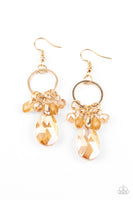 Unapologetic Glow - Gold Earrings Paparazzi