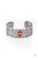 Hidden Glyphs - Red Bracelet Paparazzi