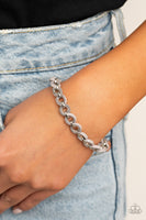 SUEDE Side to Side - Silver Bracelet Paparazzi