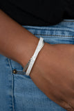 HAUTE On The Trail - White Bracelet Paparazzi