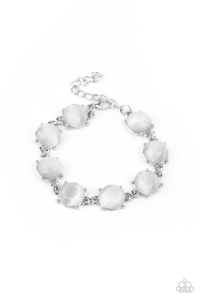 Ms. GLOW-It-All - White Bracelet Paparazzi