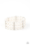 Modern Day Majesty - White Bracelet Paparazzi