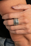Slanted Shimmer - Silver Ring Paparazzi