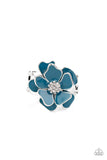 Hibiscus Holiday - Blue Ring Paparazzi