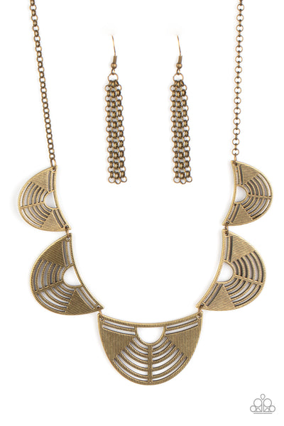 Record-Breaking Radiance - Brass Necklace Paparazzi