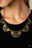 Record-Breaking Radiance - Brass Necklace Paparazzi