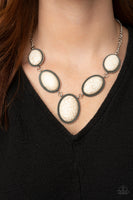 River Valley Radiance - White Necklace Paparazzi