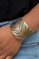Where Theres a QUILL, Theres a Way - Brass Bracelet Paparazzi