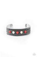 Quarry Quake - Red Bracelet Paparazzi