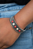 Quarry Quake - Red Bracelet Paparazzi