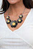 Bountiful Badlands - Yellow Necklace Paparazzi