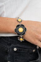 Badlands Blossom - Yellow Bracelet Paparazzi