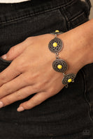 Mojave Mandalas - Yellow Bracelet Paparazzi