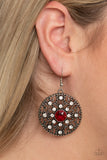 GLOW Your True Colors - Red Earrings Paparazzi