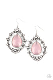 Icy Eden - Pink Earrings Paparazzi