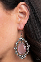 Icy Eden - Pink Earrings Paparazzi