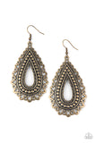 Texture Garden - Brass Earrings Paparazzi