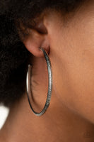 Sultry Shimmer - Black Earrings Paparazzi