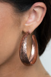 Sahara Sandstorm - Copper Earrings Paparazzi