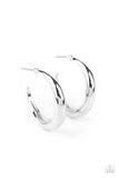 Lay It On Thick - Silver Earrings Paparazzi