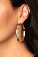 TREAD All About It - Gold Earrings Paparazzi