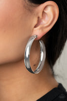 BEVEL In It - Silver Earrings Paparazzi