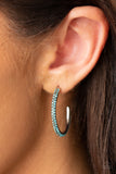 Dont Think Twice - Blue Earrings Paparazzi
