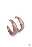 Burnished Benevolence - Copper Earrings Paparazzi