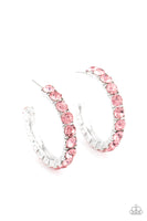 CLASSY is in Session - Pink Hoop Earrings Paparazzi