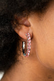 CLASSY is in Session - Pink Hoop Earrings Paparazzi